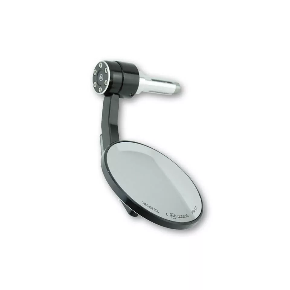 HIGHSIDER pro Conero, Lenkerendenspiegel  mit LED-Blinker, Schwarz (1Stk.)