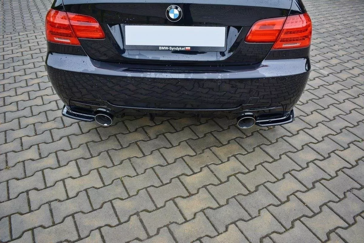 Heck Ansatz Flaps Diffusor Passend Für Diffusor Passend Für BMW 3er E92 M Paket FL Schwarz Hochglanz Schwarz Hochglanz