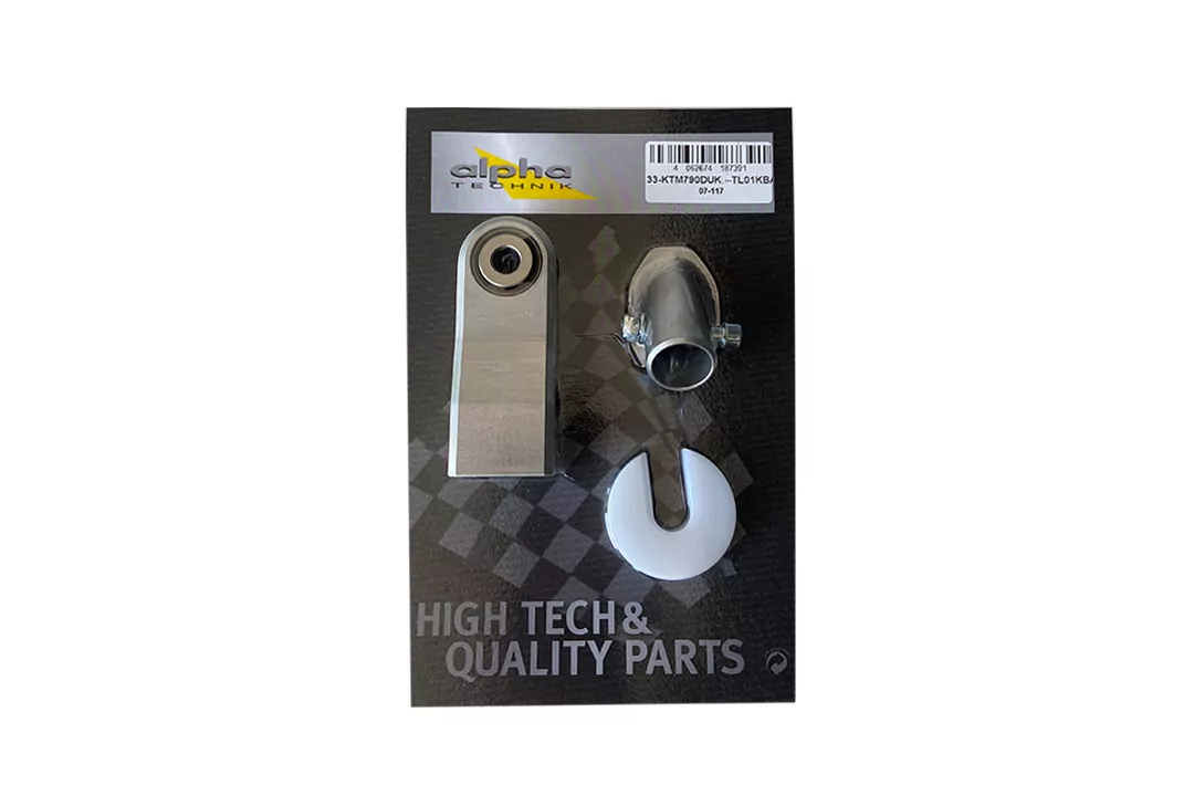 alpha Technik Tieferlegungssatz 40mm für KTM 790 Duke ab Modeljahr 2018- und 890 Duke ab Modelljahr 2021-