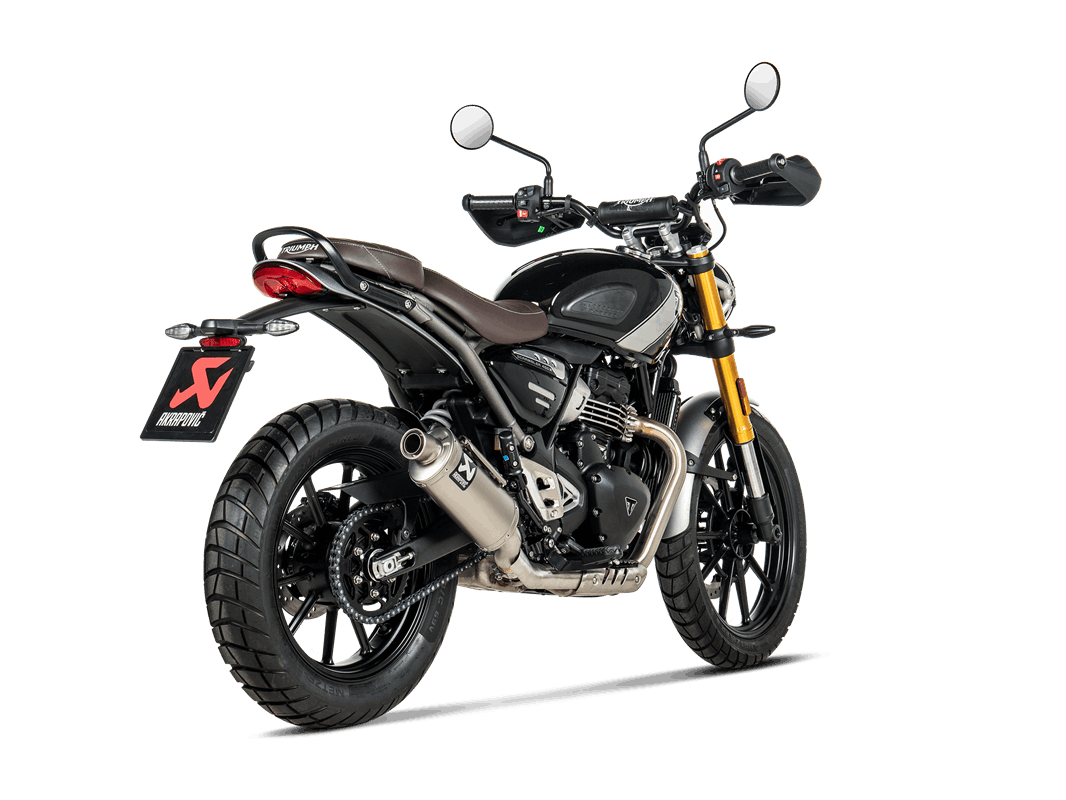 Akrapovic Slip-On Line (Titanium) Auspuff für Triumph Scrambler 400 X 2023-2024