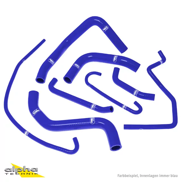 SAMCO SPORT Siliconschlauch Kit blau für Suzuki GSXR600 GSXR750 Modelljahr 2011-2022