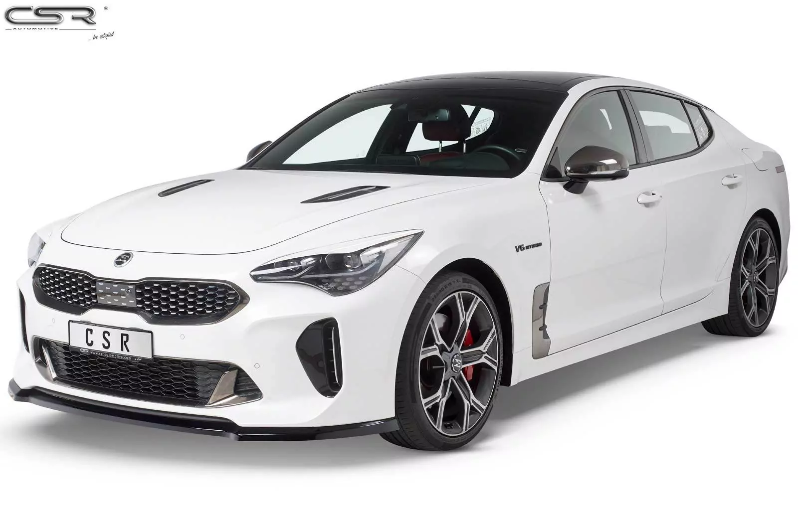 Cup-Spoilerlippe mit ABE für Kia Stinger GT CSL426-M Carbon Look (matt)