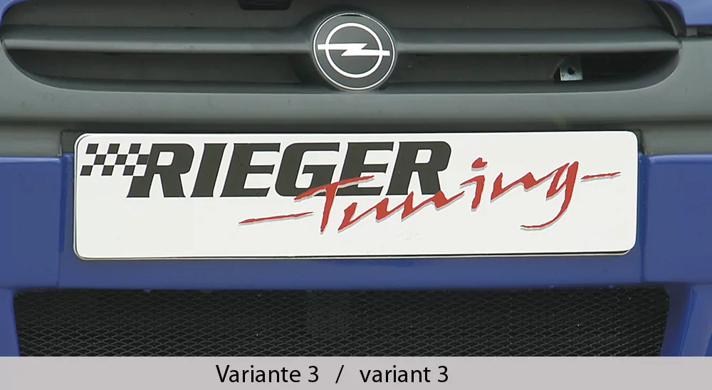 Rieger Spoileransatz Variante 3 für Opel Corsa B - 3-tür. 02.93-09.96 (bis Modell 97) carbon optik