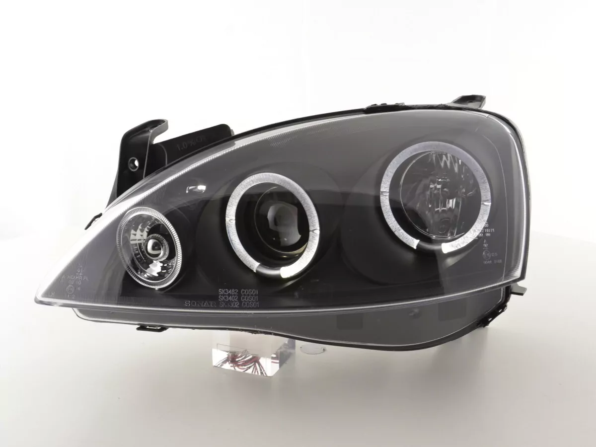 Scheinwerfer Set Opel Corsa C Bj. 01-06 schwarz