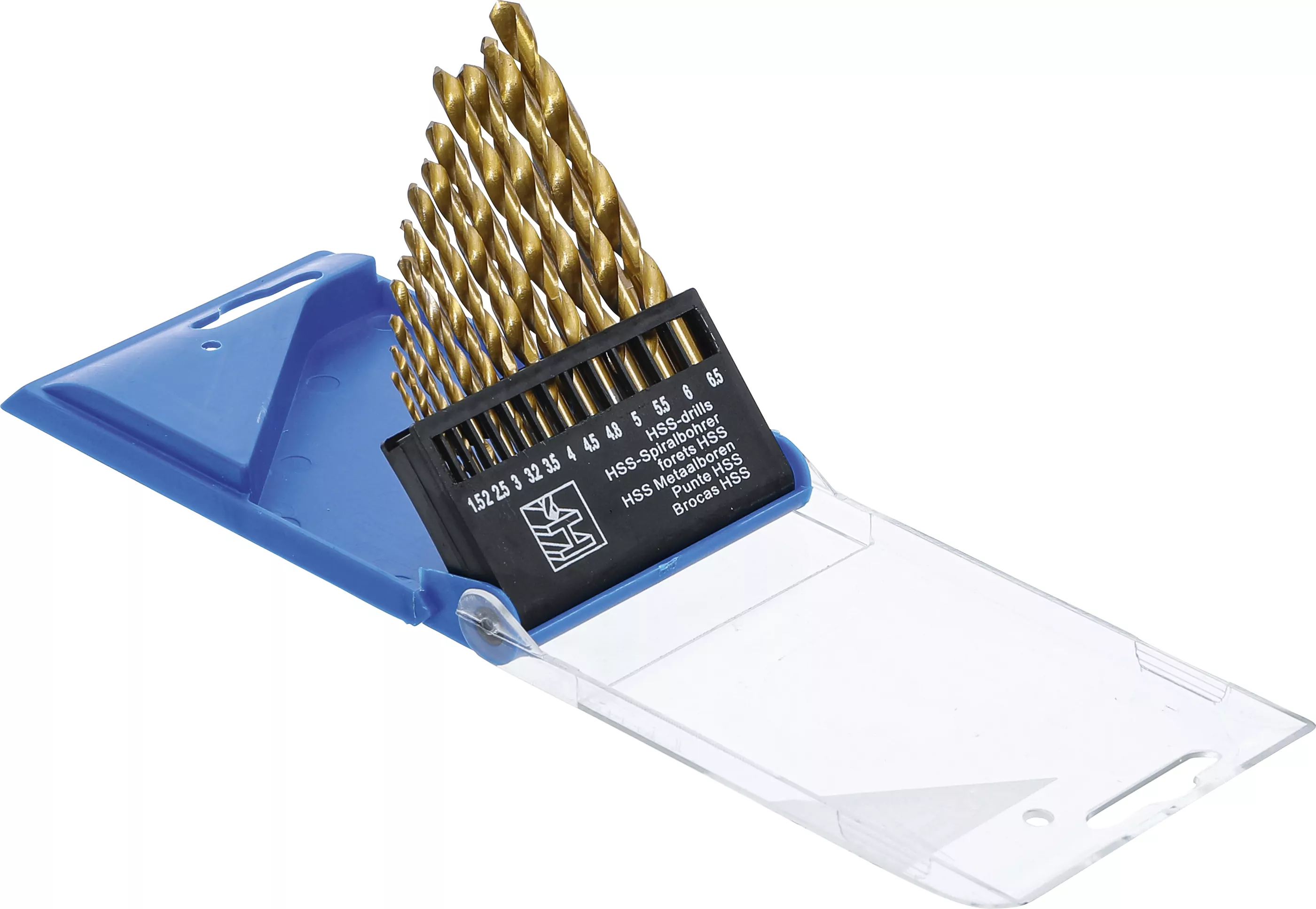 HSS-Spiralbohrer-Satz | titan-nitriert | 1,5 - 6,5 mm | 13-tlg.