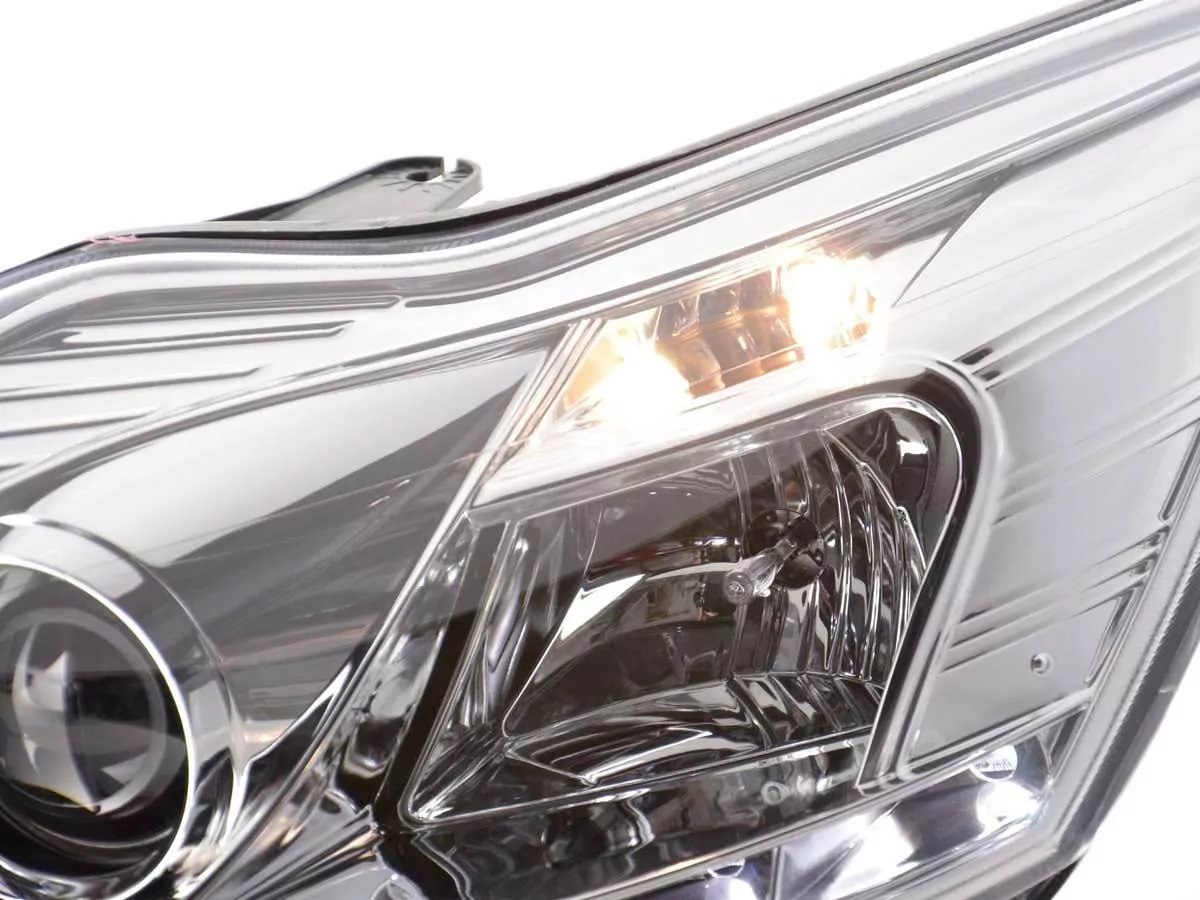 Scheinwerfer Set Daylight LED TFL-Optik Ford Focus 3/5-trg. Bj. 08- chrom