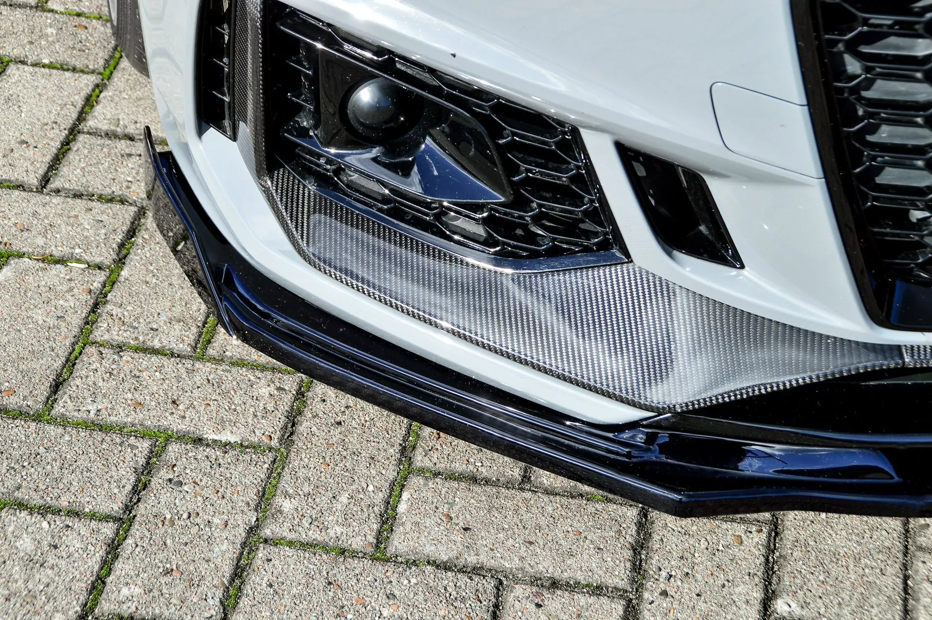 Cup Frontspoilerlippe mit Wing für Audi RS4 B9 Bj. 2015-2020