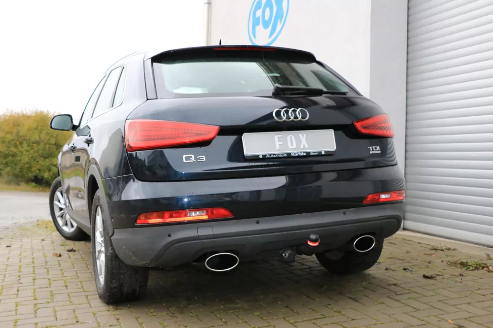 Audi Q3 quattro Benzin  Endschalldämpfer Ausgang rechts/links - 160x90 Typ 38 rechts/links