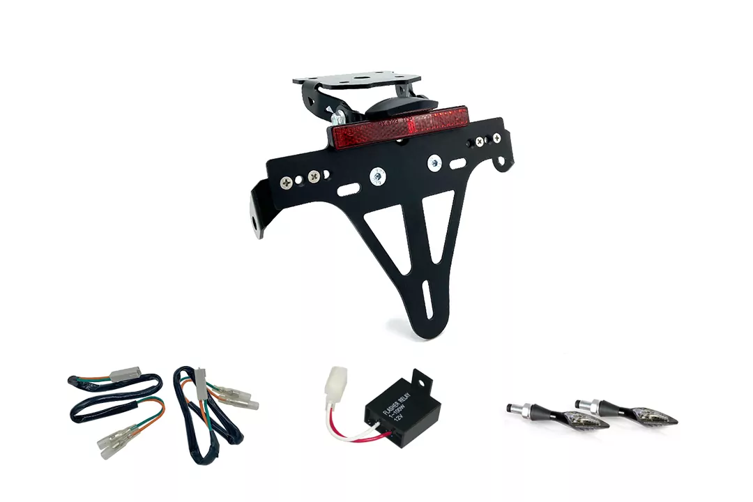 Kennzeichenhalter-Blinker-Kit XLED für Kawasaki Z800 ab Modelljahr 2013 (Hinten)