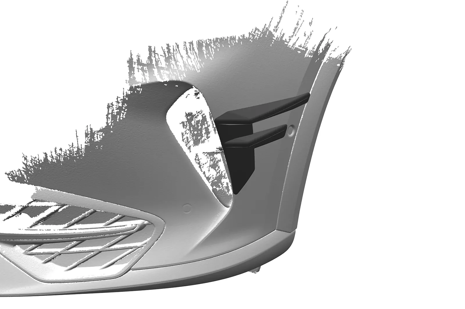 Performance Flaps für Cupra Formentor FP026 Schwarz Strukturiert