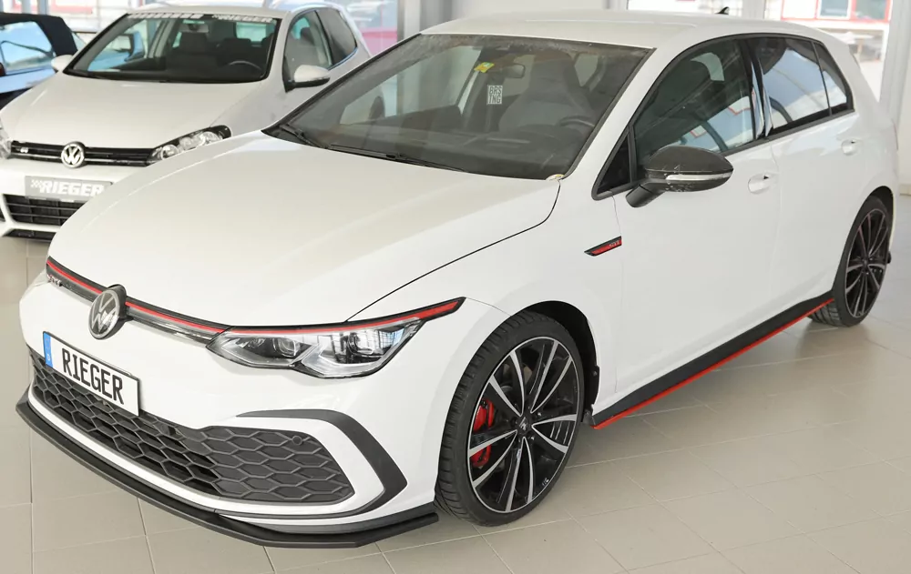 Rieger Seitenschweller links ansatz für VW Golf 8 GTI Clubsport 5-tür. 10.20-03.24 (bis Facelift)