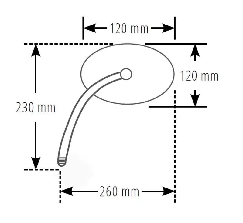 SHIN YO Spiegel Chrom Kawasaki Style (1Stck.)