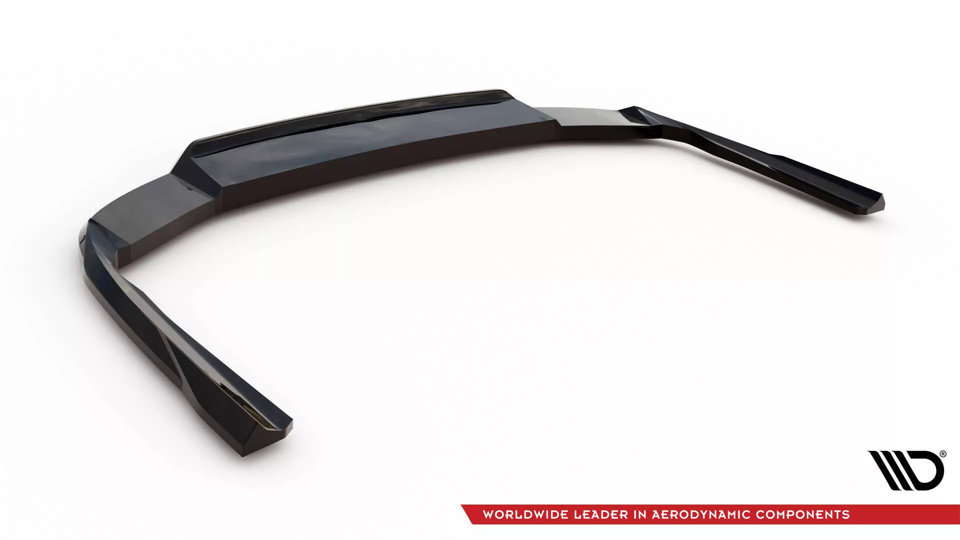Hinten Splitter (mit Einem Vertikalem Balken) Volkswagen Passat GT B8 Facelift USA Schwarz Hochglanz