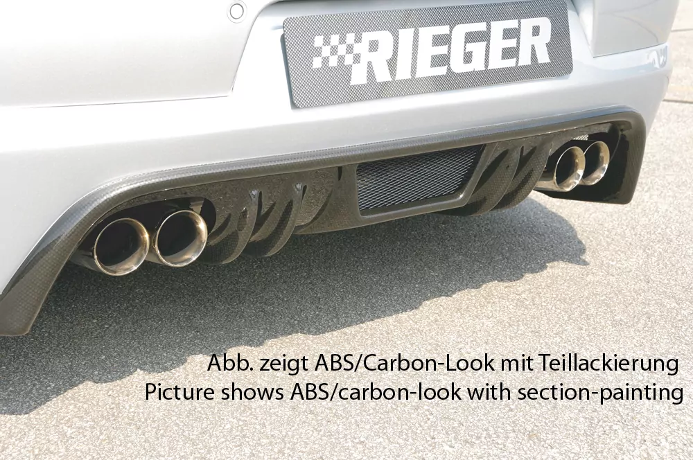 Rieger Heckansatz für VW Eos (1F) - Cabrio 04.06.-11.10 (bis Facelift) carbon optik