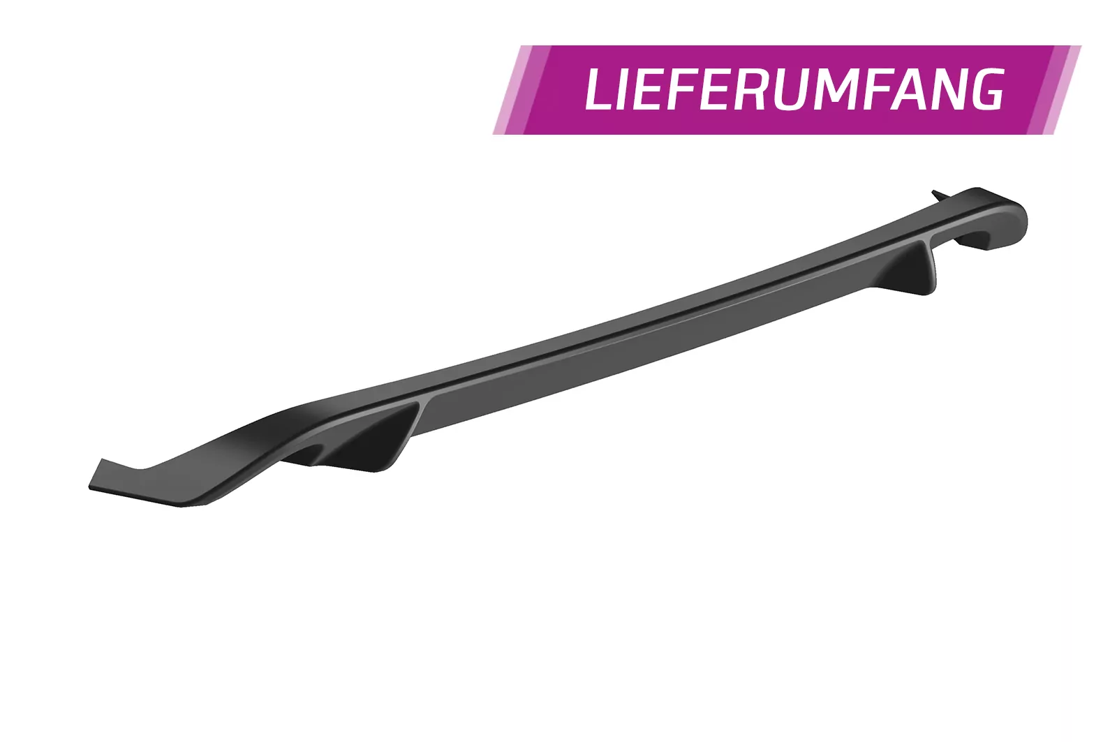 Heckansatz für VW Golf 6 HA044 Strukturiert (schwarz matt)