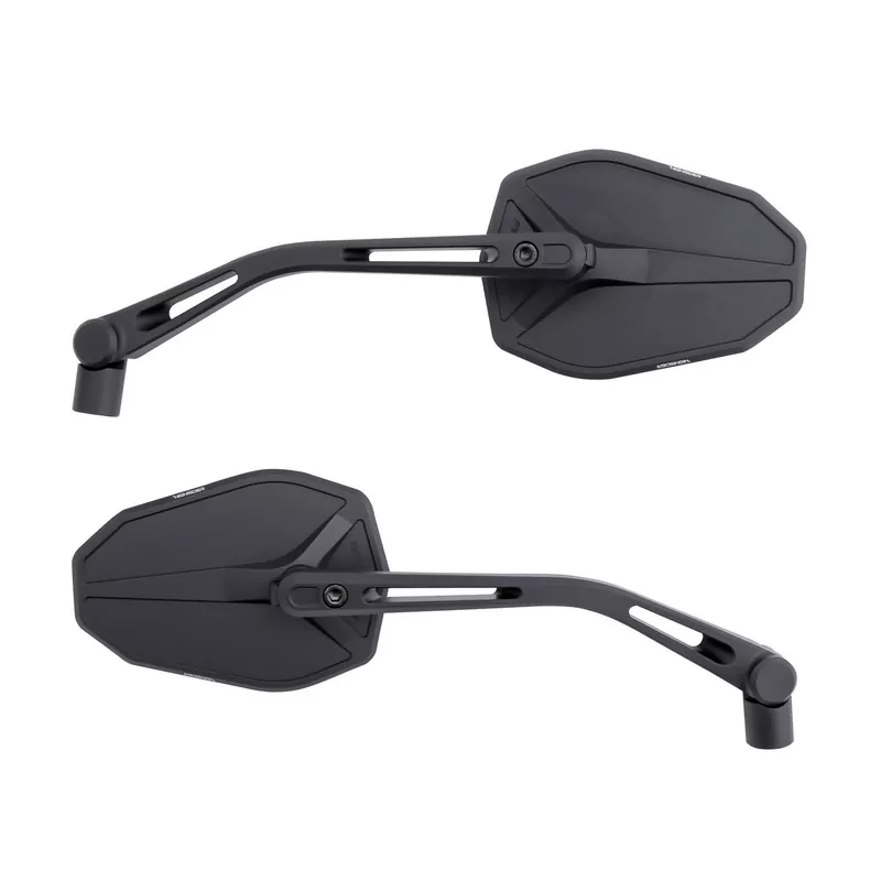 HIGHSIDER pro Handlebar Mirror Victory-Slim Black (Pair)