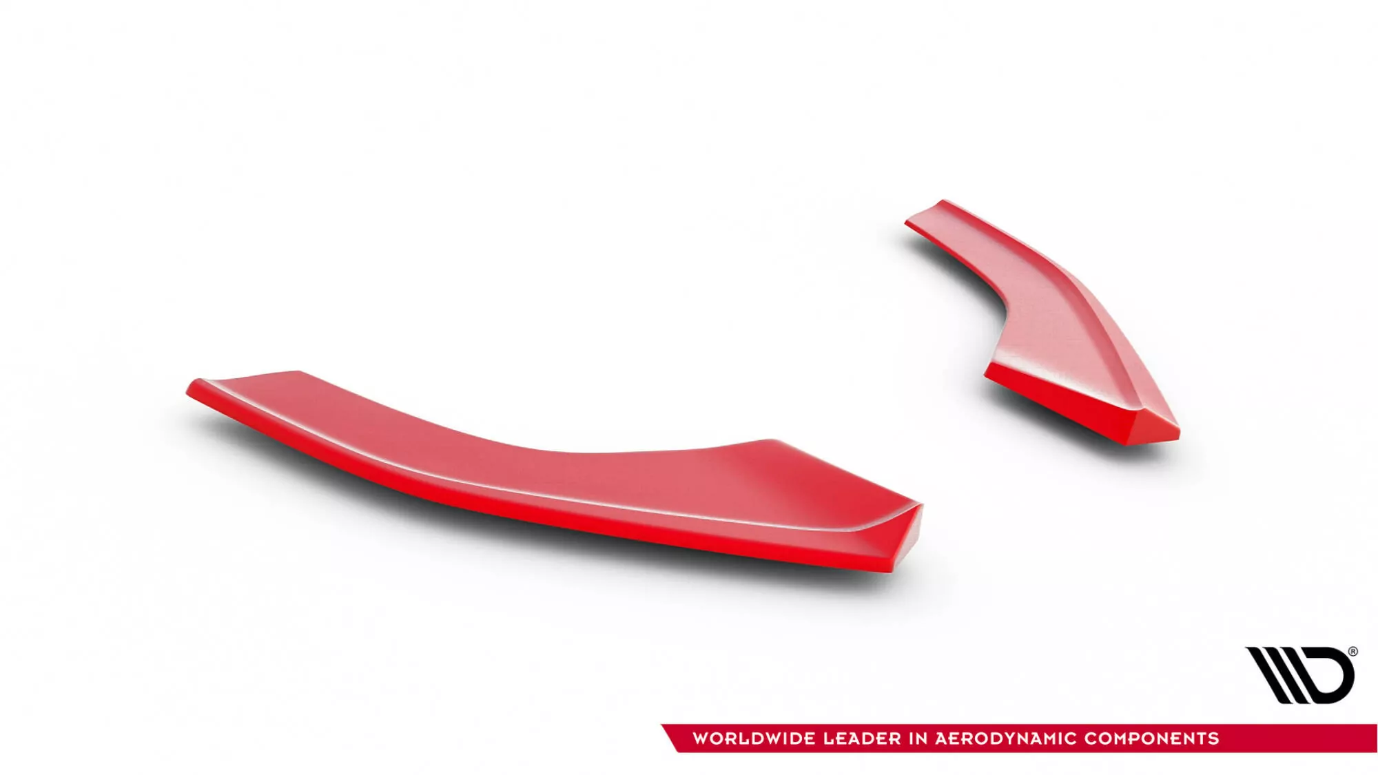 Cup Spoilerlippe Front Ansatz Passend Für V.8 VW GOLF 7 R FACELIFT Rot Hochglanz