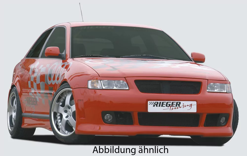 Rieger Spoilerstoßstange S3-Look für Audi A3 (8L) - 5-tür.  für Grill mit Alugitter carbon optik