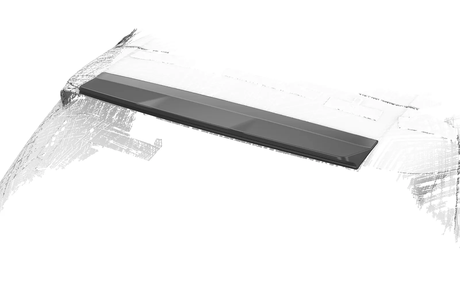 Heckflügel mit ABE für BMW X5 E70 HF037 Schwarz Strukturiert