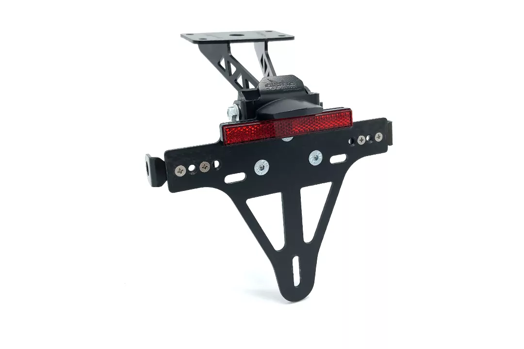 alpha Technik Kennzeichenhalter für Yamaha MT07A MT-07 und MT-07 Moto Cage Typ RM04 RM17 und RM18 ab Modelljahr 2014-