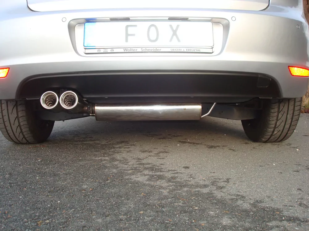 VW Golf VI  Endschalldämpfer einseitig - 2x80 Typ 13