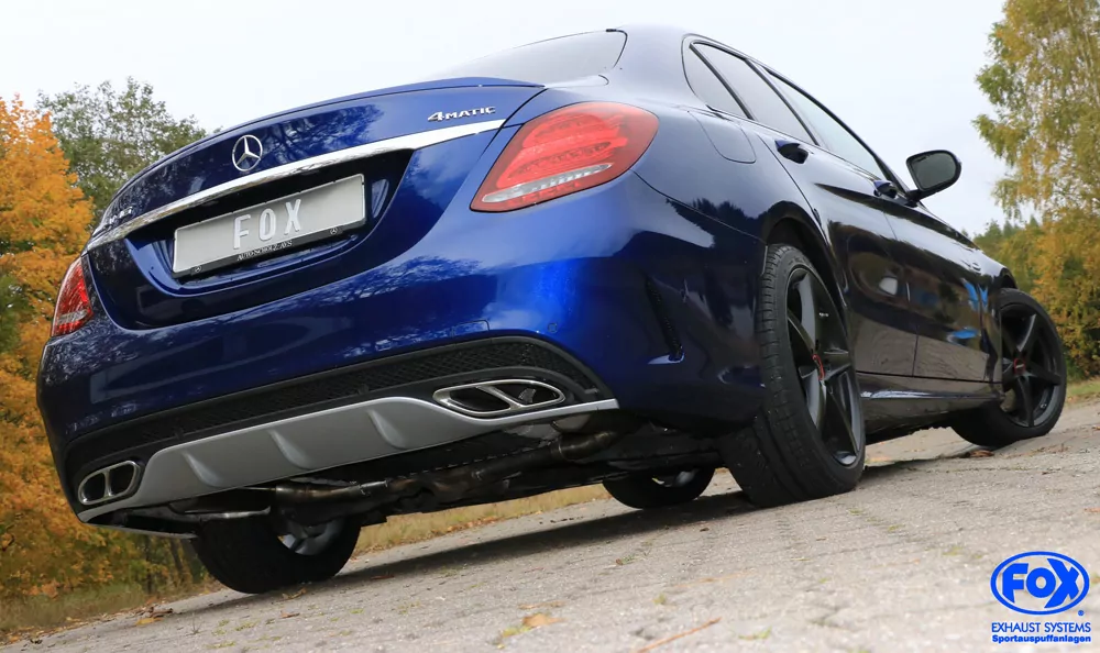 Mercedes C-Klasse 205 Limousine/ T-Modell/ Cabrio/ Coupe  Endschalldämpfer rechts/links mit Endrohrtulpen