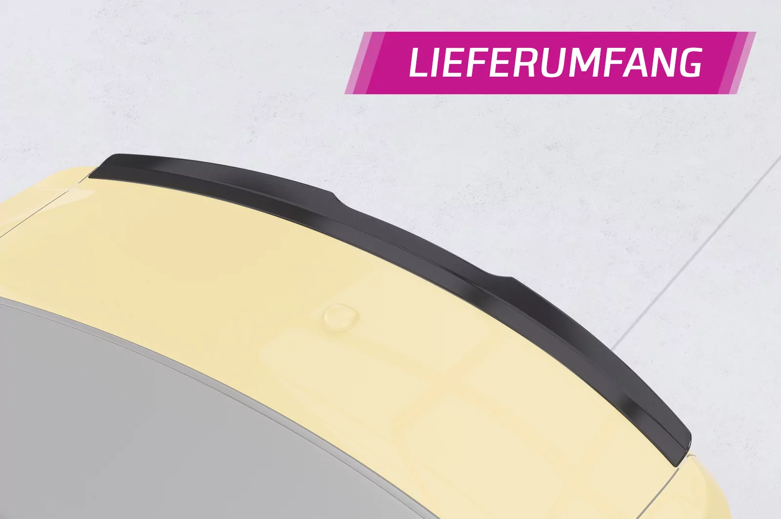 Heckflügel mit ABE für Ford Mustang VI HF720 Strukturiert (schwarz matt)