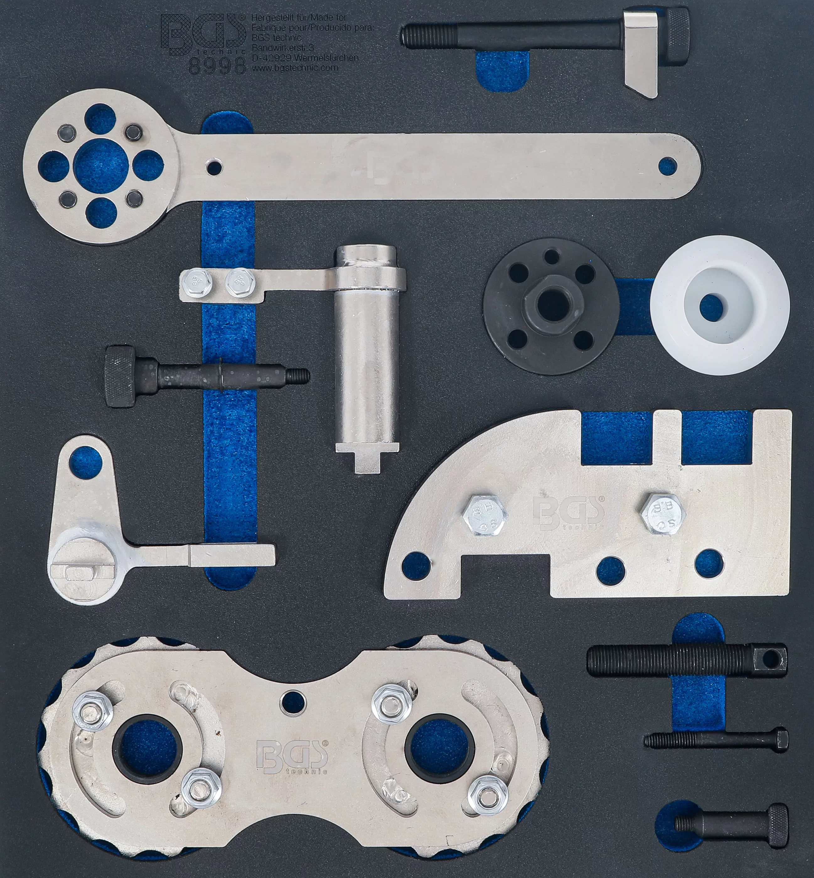 Werkstattwageneinlage 2/3: Motor-Einstellwerkzeug-Satz | für Volvo B4204