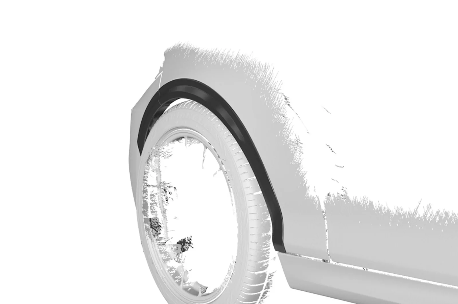 Kotflügelverbreiterung für BMW 2er F22/F23 VB034 Carbon Look Hochglanz