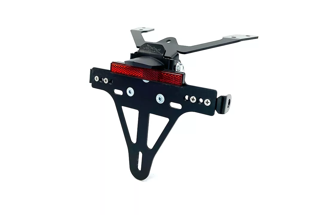 alpha Technik Kennzeichenhalter für Kawasaki ER-6N und ER-6F für Modelljahr 2009 - 2011 Typ ER650C / EX650C