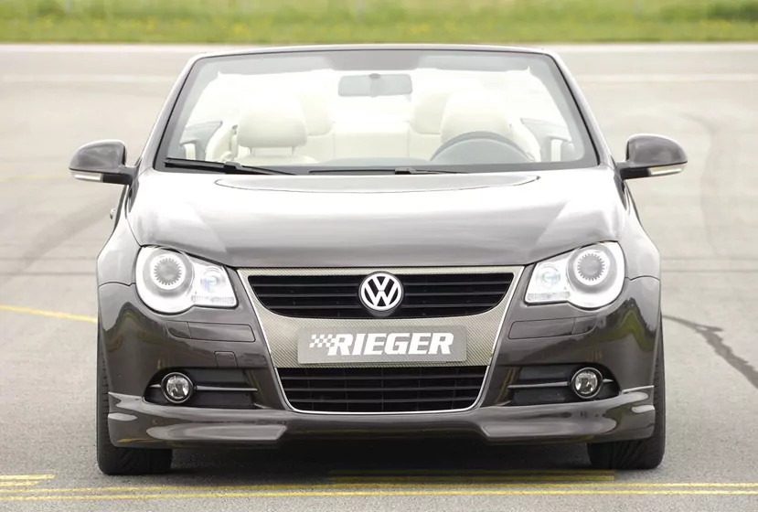 Rieger Spoilerlippe für VW Eos (1F) - Cabrio 04.06.-11.10 (bis Facelift) carbon optik