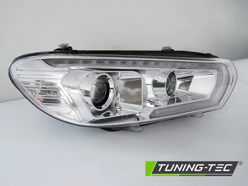 Headlights Tube Seq Led Chrome Fits Vw Scirocco 14-17