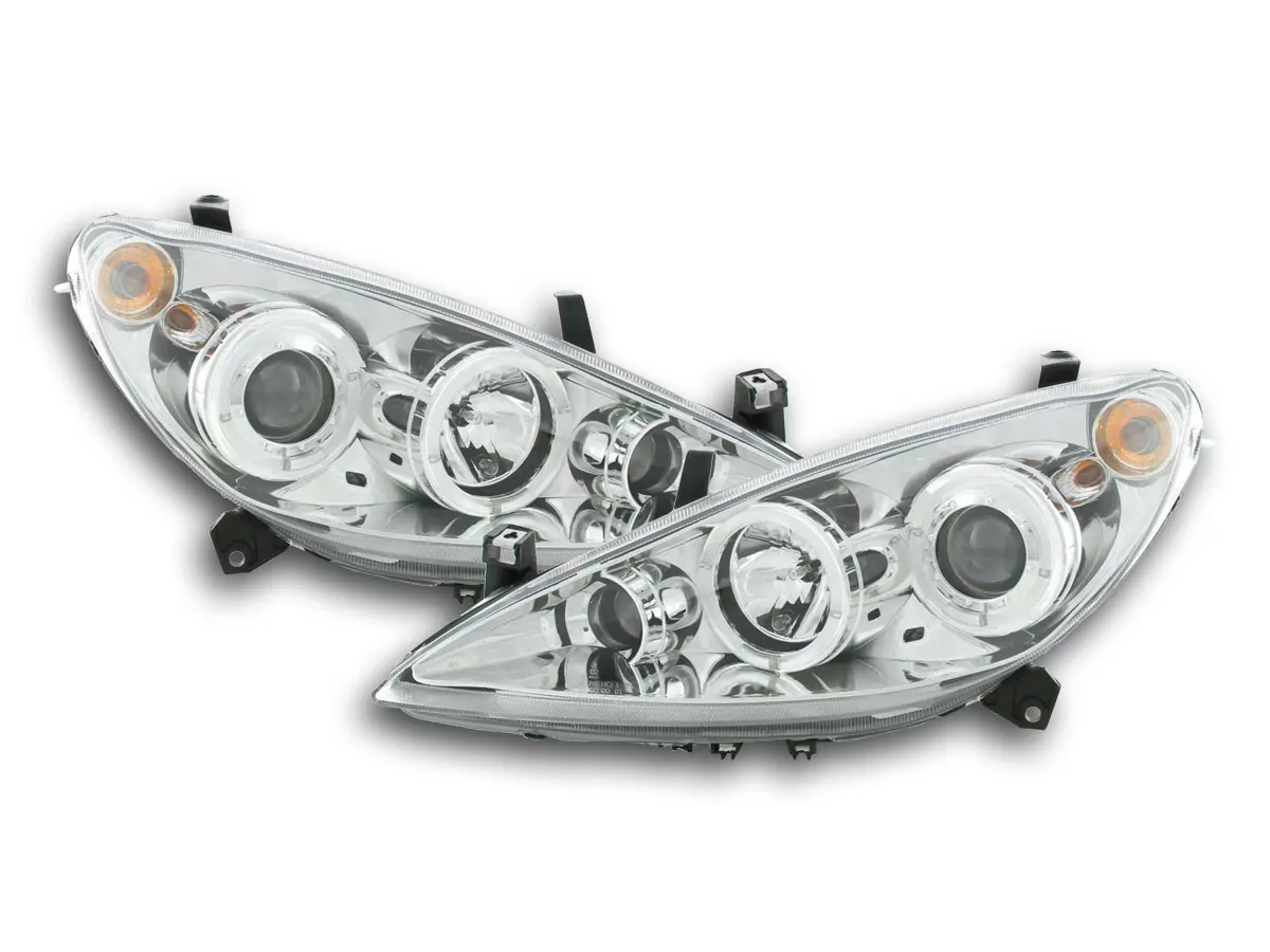 Scheinwerfer Set Peugeot 307 Bj. 01-06 chrom