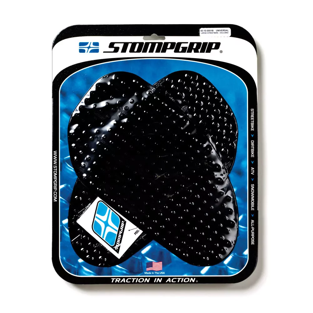 Stompgrip Traction Pad Volcano Universal groß (2 Stück) ca. 298 mm x 171 mm Schwarz
