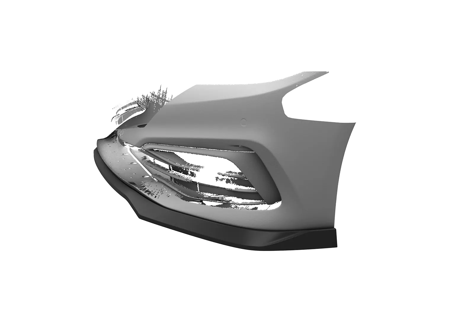 Cup-Spoilerlippe mit ABE für BMW 5er G30 / G31 CSL791 Schwarz Strukturiert