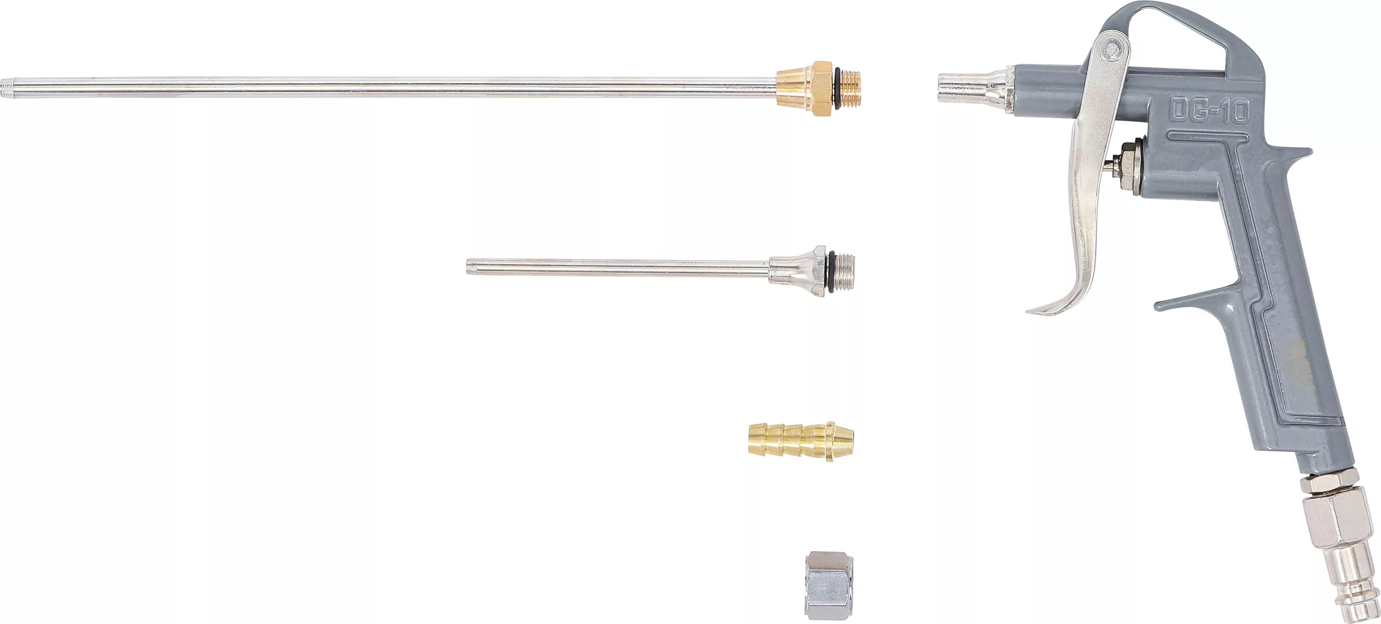 Druckluft-Ausblaspistole | Alu-Druckguss | mit 3 Düsen