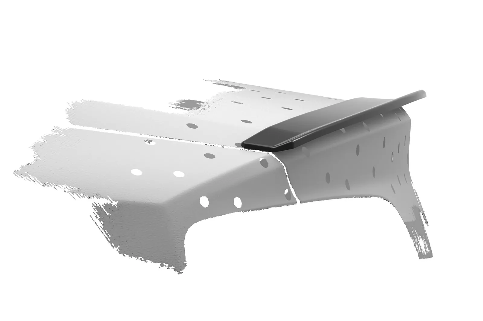 Heckflügel mit ABE für Audi A8 / S8 D4 (Typ 4H) HF744-M Carbon Look (matt)