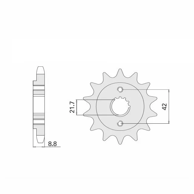 EK-Chain Kettensatz 520DEX für Kawasaki EL250 252 ab Modelljahr 96- Typ EL250F