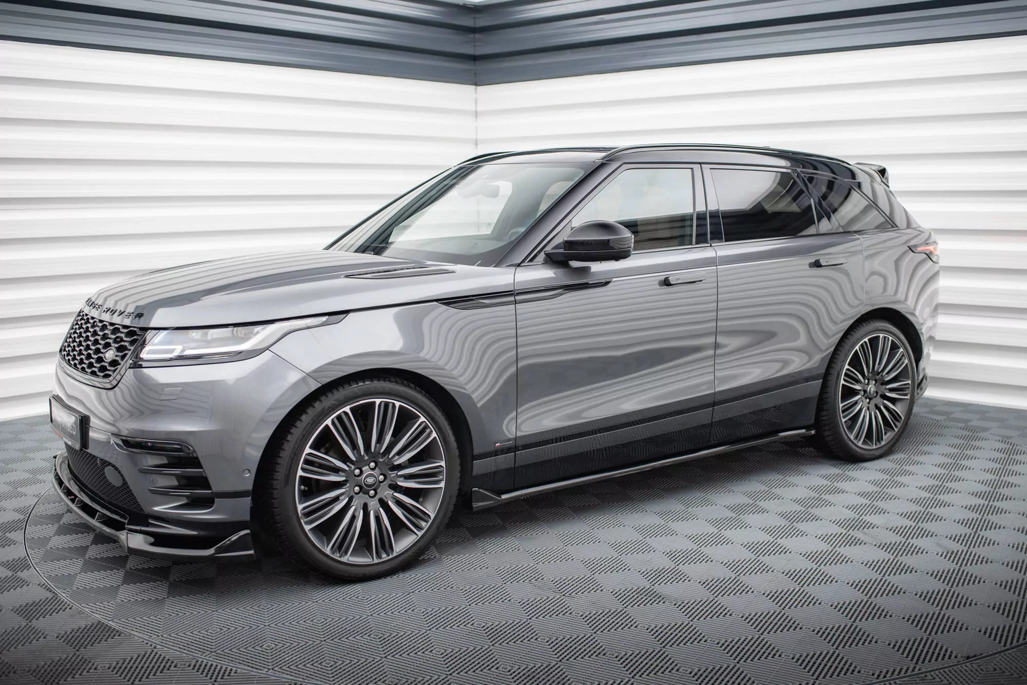 Seitenschweller Ansatz Für Land Rover Range Rover Velar R-Dynamic Mk1 Schwarz Hochglanz