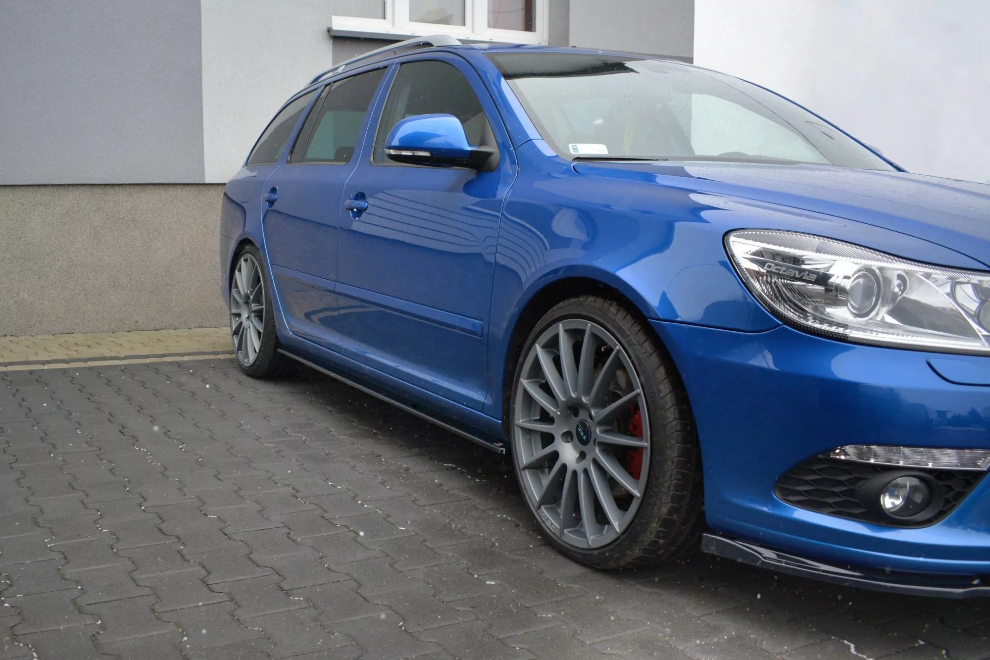 Seitenschweller Ansatz Passend Für Passend Für SKODA OCTAVIA MK2 RS FL Schwarz Hochglanz Schwarz Hochglanz