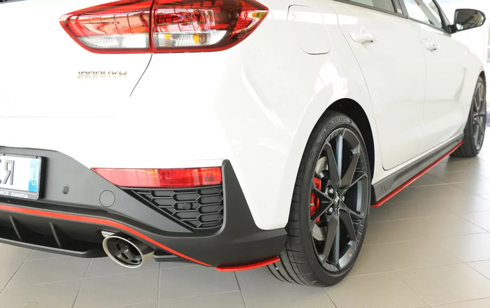 Rieger Heckschürzenansatz seitlich rechts für Hyundai i30 N-Performance  (PDE) 5-tür. (Schrägheck) 05.21- (ab Facelift)