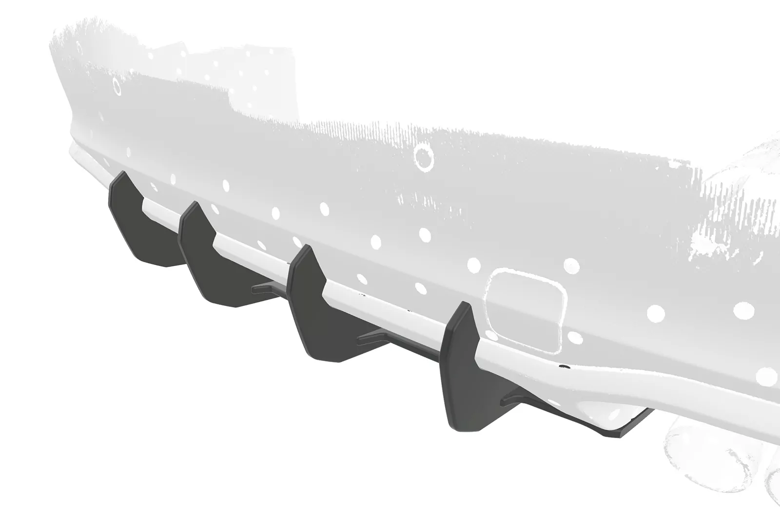 Racing Diffusor / Heckansatz für Ford Focus MK4 Turnier ST-Line HA339