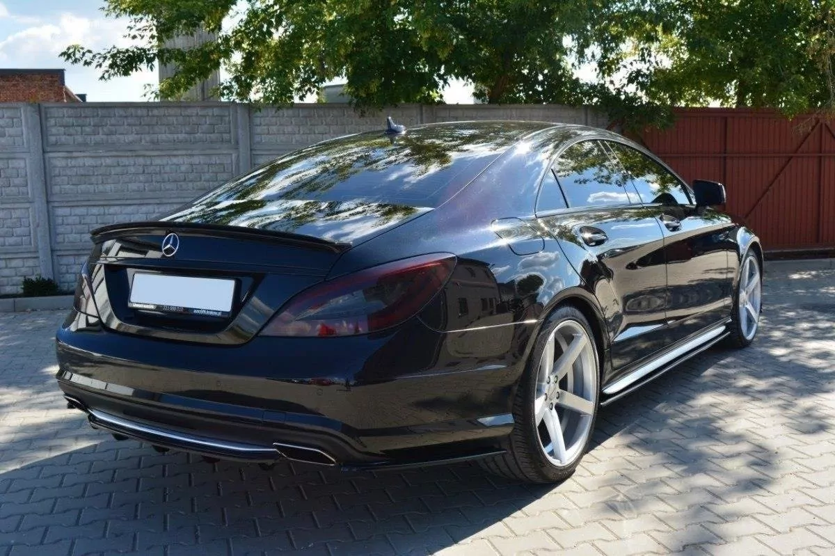 Spoiler CAP Passend Für Passend Für MERCEDES CLS C218 AMG LINE Schwarz Hochglanz Schwarz Hochglanz
