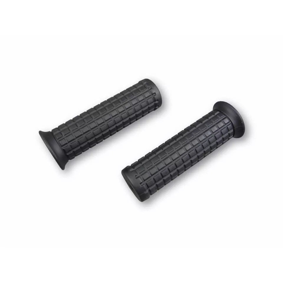SHIN YO Custom Old Style Handlebar Grips Black 1 Inch (25,4mm) (Pair)