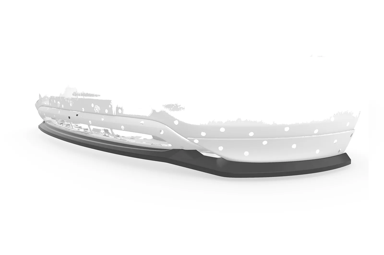 Cup-Spoilerlippe mit ABE für Opel Adam S CSL591 Schwarz Strukturiert