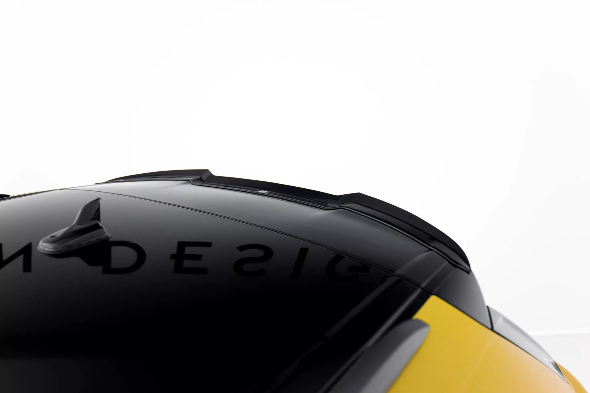 Spoiler CAP Für Audi SQ7 / Q7 S-Line Mk2 / Mk2 Facelift Schwarz Hochglanz