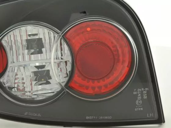 Rückleuchten Set Renault Megane 3-trg. Typ DABALAKAEA Bj. 99-02 schwarz