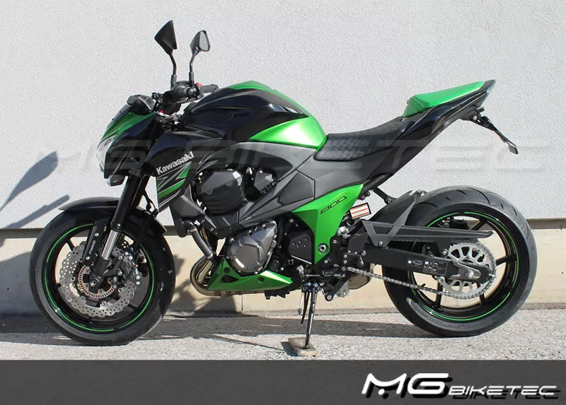 Kurzes Heck - Kennzeichenträger - Kennzeichenhalter für Kawasaki Z 800e ab 2013-2016