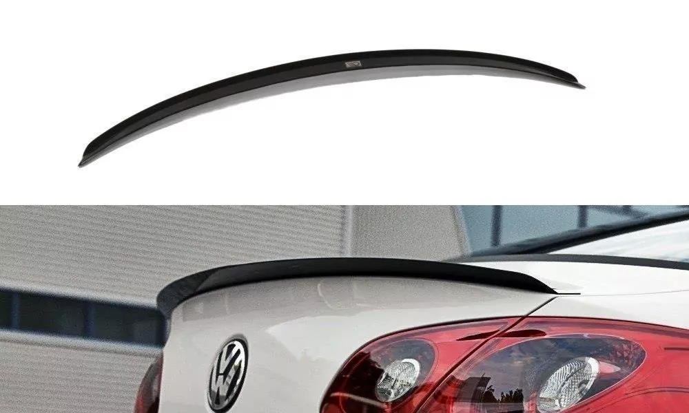 Spoiler CAP Passend Für Passend Für VW Passat CC R36 RLINE (vor FL) Schwarz Hochglanz Schwarz Hochglanz