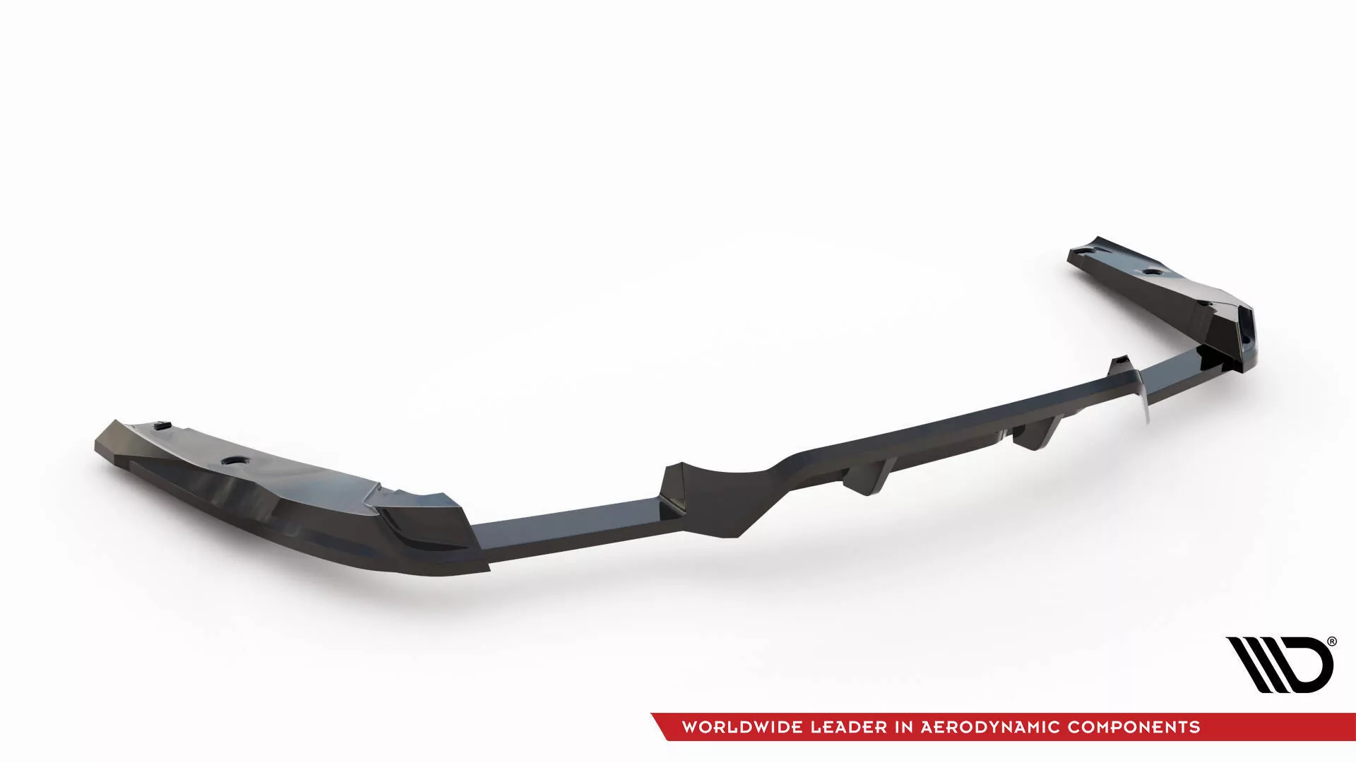 Hinten Splitter (mit Einem Vertikalem Balken) BMW X4 M F98 Schwarz Hochglanz